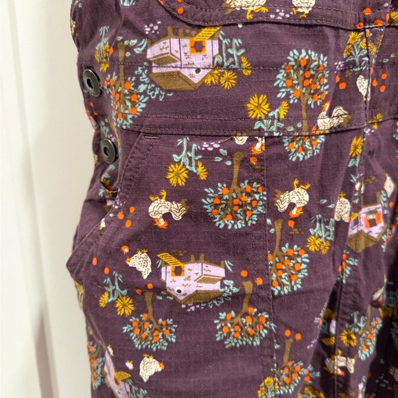Duluth Trading Co Purple Floral Overalls - Picture 4 of 8